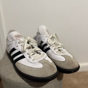 Adidas Men's White, Black, and Gray Sneakers